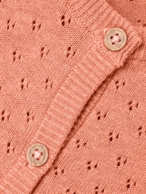 NAME IT Kortærmet Strik Cardigan Jalisa Papaya Punch